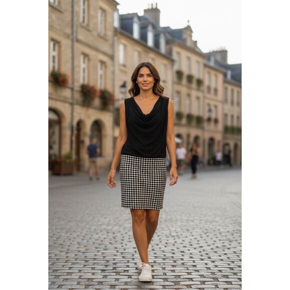 Black and White Soprano Dress Size Medium - Picture 6 of 6